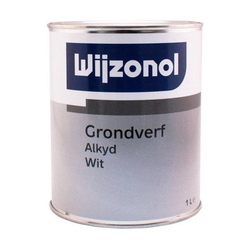 Pot Wijzonol grondverf alkyd wit 1 liter